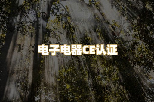 电子电器CE认证